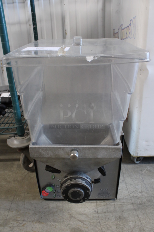 2017 Olde Tyme Model PN2 Stainless Steel Commercial Countertop Single Hopper Peanut Butter Mill Nut Grinder. 115 Volts, 1 Phase. 11x21x21. Tested and Working! - Image 2 of 7