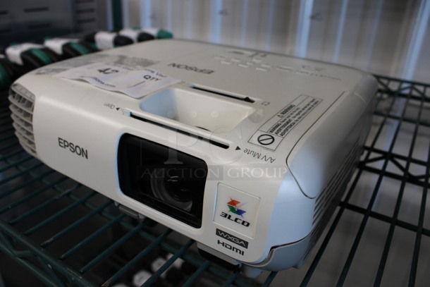 Epson Model H578A LCD Projector. 100-240 Volts, 1 Phase. 11.5x9.5x4 - Image 2 of 6