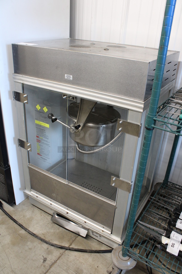 2018 Gold Medal Model 2001ST Metal Commercial Countertop Popcorn Machine Merchandiser. 120 Volts, 1 Phase. 27.5x20x41. Cannot Test Due To Plug Style - Image 2 of 7