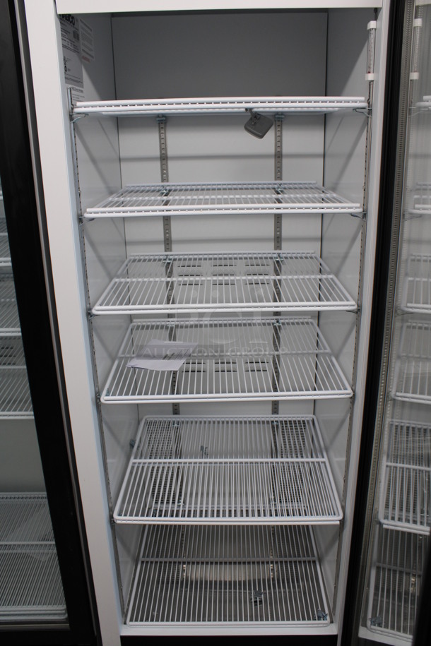 2019 Habco Model SE18 Metal Commercial Single Door Reach In Cooler Merchandiser w/ Poly Coated Racks. 115 Volts, 1 Phase. 24x24x79. Tested and Working! - Image 5 of 6