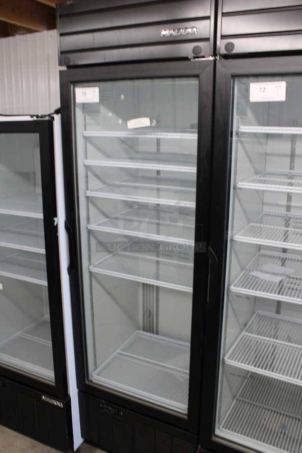 2019 Habco Model SE18 Metal Commercial Single Door Reach In Cooler Merchandiser w/ Poly Coated Racks. 115 Volts, 1 Phase. 24x24x79. Tested and Working! - Image 2 of 5