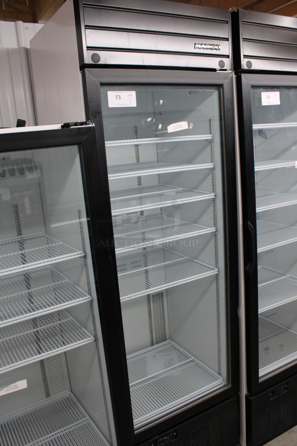 2019 Habco Model SE18 Metal Commercial Single Door Reach In Cooler Merchandiser w/ Poly Coated Racks. 115 Volts, 1 Phase. 24x24x79. Tested and Working! - Image 3 of 5