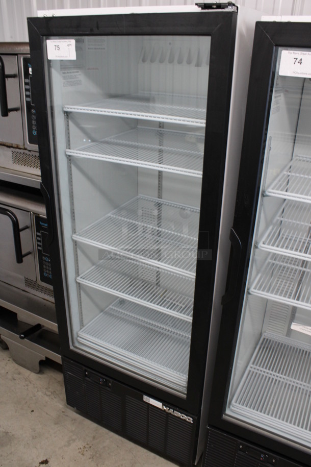 2013 Habco Model SE12 Metal Commercial Single Door Reach In Cooler Merchandiser w/ Poly Coated Racks. 115 Volts, 1 Phase. 24x24x62. Tested and Working! - Image 2 of 5