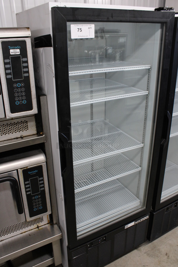 2013 Habco Model SE12 Metal Commercial Single Door Reach In Cooler Merchandiser w/ Poly Coated Racks. 115 Volts, 1 Phase. 24x24x62. Tested and Working! - Image 3 of 5