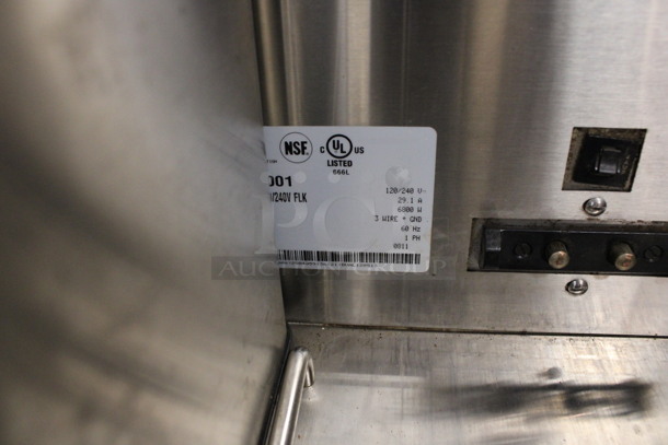2011 Bunn Model DUAL SH DBC Stainless Steel Commercial Countertop Dual Coffee Machine w/ Hot Water Dispenser, 2 Stainless Steel Brew Baskets and 2 Bunn Model SH SERVER Satellite Servers. 120/208-240 Volts, 1 Phase. 18x24x36. Tested and Working! - Image 5 of 6