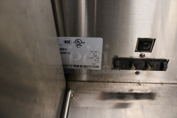 2011 Bunn Model DUAL SH DBC Stainless Steel Commercial Countertop Dual Coffee Machine w/ Hot Water Dispenser, Stainless Steel Brew Basket and 2 Bunn Model SH SERVER Satellite Servers. 120/208-240 Volts, 1 Phase. 18x24x36. Tested and Working! - Image 5 of 7