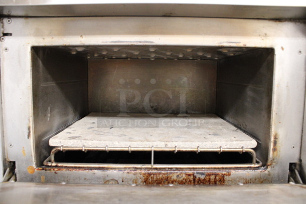 2 FANTASTIC! 2012/2015 Turbochef Model NGCD6 Tornado Stainless Steel Commercial Countertop Electric Powered Rapid Cook Ovens on Stainless Steel Commercial 2 Tier Equipment Stand w/ Rapid Oven Paddle on Commercial Casters. 208/240 Volts, 1 Phase. 30x30x60. 2 Times Your Bid! Tested and Working!  - Image 5 of 10