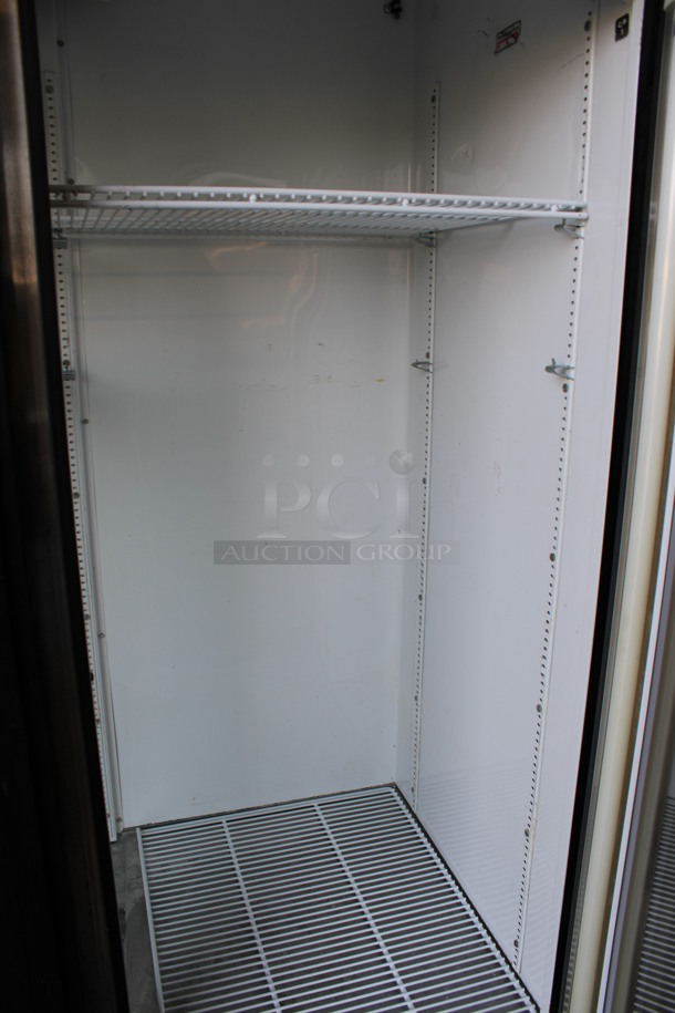 2012 True Model GDM-72 ENERGY STAR Metal Commercial 3 Door Reach In Cooler Merchandiser w/ Poly Coated Racks. 115 Volts, 1 Phase. 78x31x79. Tested and Powers On But Does Not Get Cold - Image 7 of 7