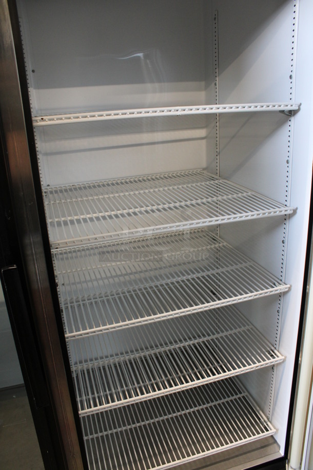 2011 True Model GDM-49 ENERGY STAR Metal Commercial 2 Door Reach In Cooler Merchandiser w/ Poly Coated Racks. 115 Volts, 1 Phase. 54x31x79. Tested and Powers On But Does Not Get Cold - Image 4 of 5