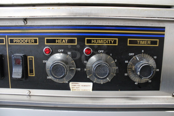 Nu Vu Model SUB-123 Stainless Steel Commercial Oven Proofer on Commercial Casters. 208 Volts, 3 Phase. 36x28x77 - Image 5 of 7
