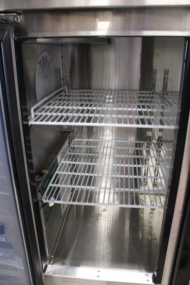 2019 Atosa Model MBB48G Stainless Steel Commercial 2 Door Back Bar Cooler Merchandiser on Commercial Casters. 115 Volts, 1 Phase. 48x27.5x40. Tested and Powers On But Does Not Get Cold - Image 6 of 6