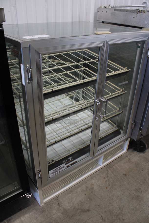 Metal Commercial Dry Display Case Merchandiser w/ Poly Coated Racks. 31x24.5x36 - Image 4 of 5