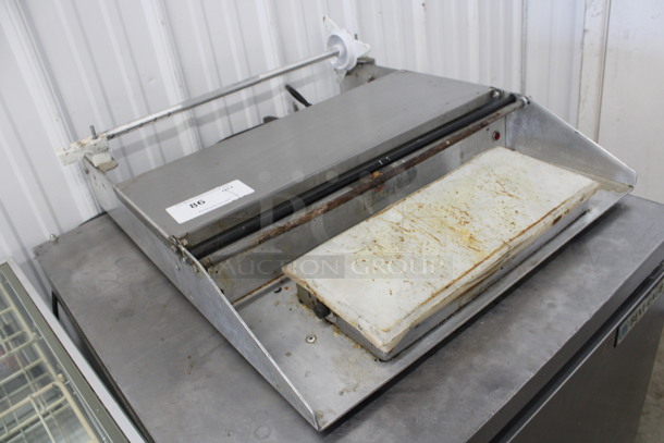 Heat Seal Stainless Steel Commercial Countertop Heat Shrink Wrap Station. 22.5x26x8. Tested and Does Not Power On - Image 2 of 6
