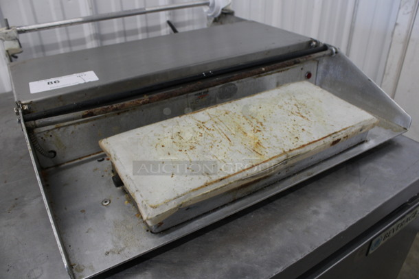 Heat Seal Stainless Steel Commercial Countertop Heat Shrink Wrap Station. 22.5x26x8. Tested and Does Not Power On - Image 4 of 6
