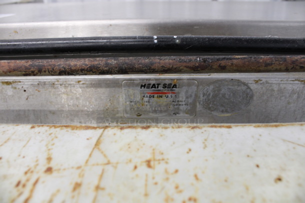 Heat Seal Stainless Steel Commercial Countertop Heat Shrink Wrap Station. 22.5x26x8. Tested and Does Not Power On - Image 5 of 6