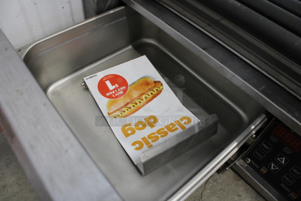 Star Grill Max Pro Stainless Steel Commercial Countertop Hot Dog Roller w/ Warming Bun Drawer. 23.5x28.5x11.5. Tested and Working! - Image 6 of 8