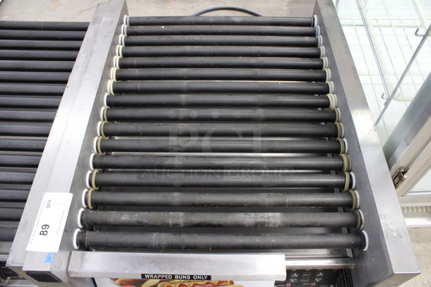 Star Grill Max Pro Stainless Steel Commercial Countertop Hot Dog Roller w/ Warming Bun Drawer. 23.5x28.5x11.5. Tested and Working! - Image 3 of 6