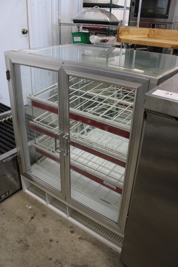 Metal Commercial Dry Display Case Merchandiser w/ Poly Coated Racks. 31x24.5x36 - Image 2 of 4