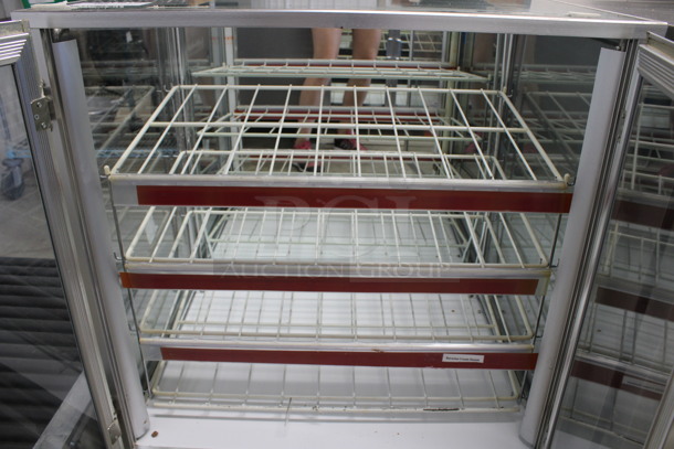 Metal Commercial Dry Display Case Merchandiser w/ Poly Coated Racks. 31x24.5x36 - Image 4 of 4