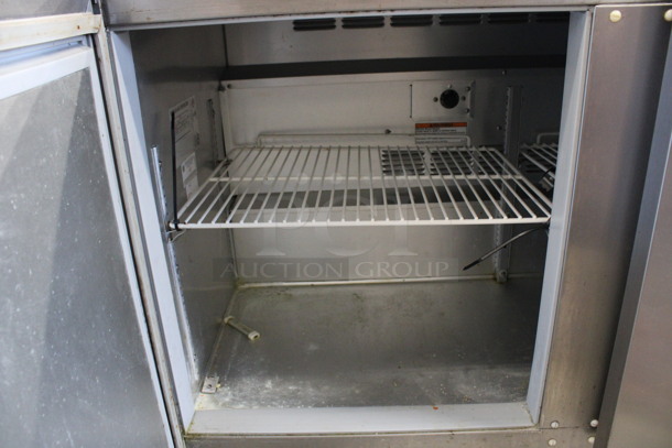 Beverage Air Model UCR48A Stainless Steel Commercial 2 Door Undercounter Cooler on Commercial Casters. 115 Volts, 1 Phase. 48x31x34.5. Tested and Powers On But Does Not Get Cold - Image 5 of 6