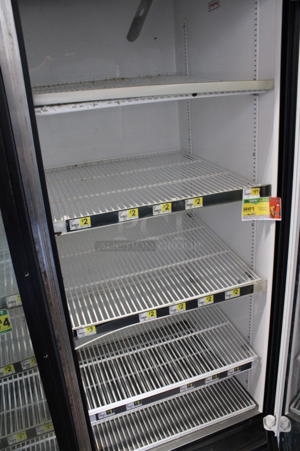 2011 True Model GDM-49 ENERGY STAR Metal Commercial 2 Door Reach In Cooler Merchandiser w/ Poly Coated Racks. 115 Volts, 1 Phase. 54x31x79. Tested and Powers On But Does Not Get Cold - Image 5 of 6