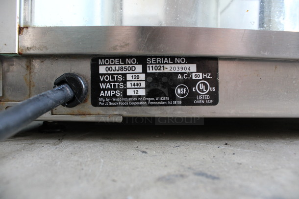 JJ Model 00JJ850D Stainless Steel Commercial Countertop Pretzel Warming Merchandiser. 120 Volts, 1 Phase. 20.5x20.5x37. Tested and Working! - Image 7 of 8