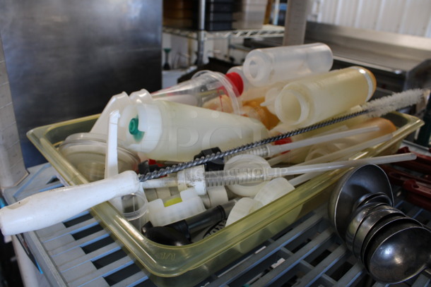 ALL ONE MONEY! Lot of Various Items Including Poly Condiment Bottles in Full Size Drop In Bin! - Image 4 of 4