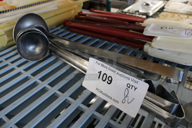 8 Various Metal Ladles. Includes 12". 8 Times Your Bid! - Image 1 of 2