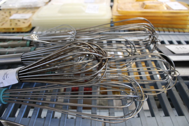 8 Various Metal Whisks. Includes 14". 8 Times Your Bid! - Image 2 of 3