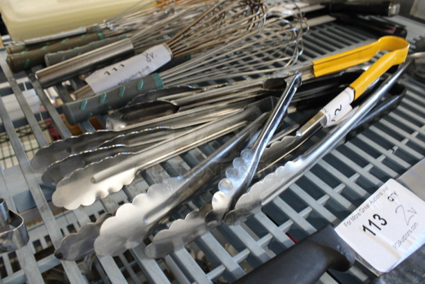 7 Various Metal Tongs. Includes 12". 7 Times Your Bid! - Image 1 of 3