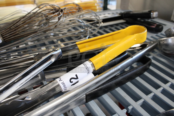 7 Various Metal Tongs. Includes 12". 7 Times Your Bid! - Image 3 of 3