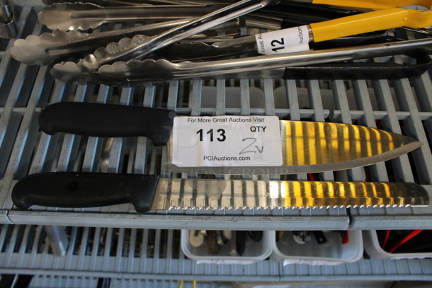 2 Various Stainless Steel Knives. 15". 2 Times Your Bid! - Image 1 of 3