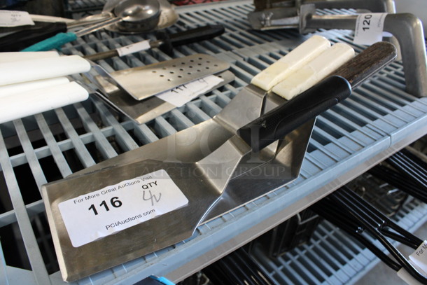 4 Various Metal Spatulas. Includes 14". 4 Times Your Bid! - Image 1 of 2