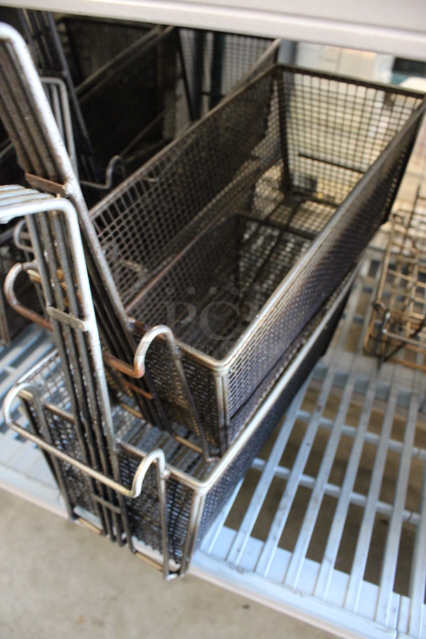 2 Metal Fry Baskets. 6.5x26x13. 2 Times Your Bid! - Image 2 of 2