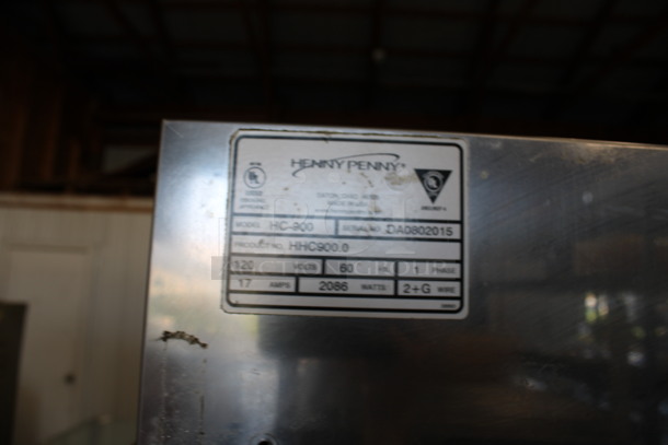 Henny Penny Model HC-900 Stainless Steel Commercial 2 Half Size Door Reach In Warming Cabinet on Commercial Casters. 120 Volts, 1 Phase. 25x30x71. Tested and Working! - Image 6 of 7