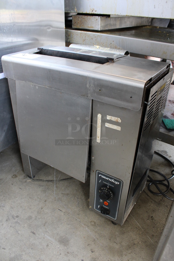 Roundup Model VCT-25CF Stainless Steel Commercial Countertop Vertical Contact Toaster w/ Buttering Attachment. 120 Volts, 1 Phase. 20x14x23. Tested and Working! - Image 2 of 8