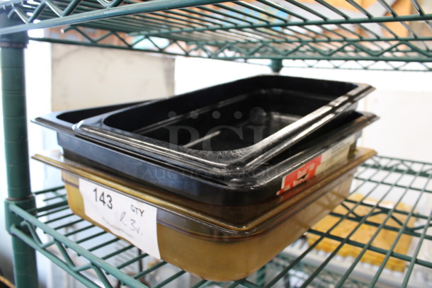 3 Various Poly Drop In Bins. 1/3x2, 1/2x2. 3 Times Your Bid! - Image 2 of 3