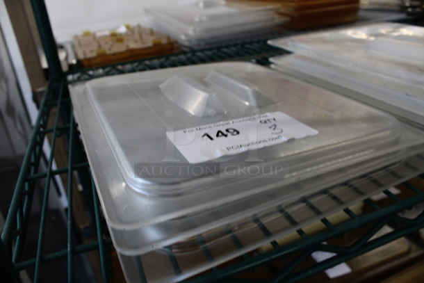 3 Clear Poly 1/2 Size Drop In Bin Lids. 3 Times Your Bid! - Image 3 of 3