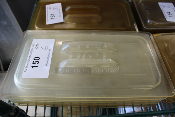 6 Poly 1/3 Size Drop In Bin Lids. 6 Times Your Bid!