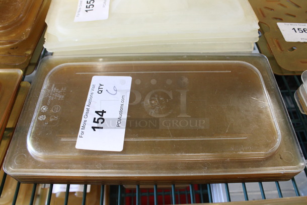 6 Poly 1/3 Size Drop In Bin Lids. 6 Times Your Bid! - Image 1 of 3