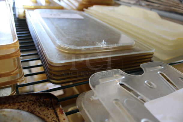 6 Poly 1/3 Size Drop In Bin Lids. 6 Times Your Bid! - Image 3 of 3