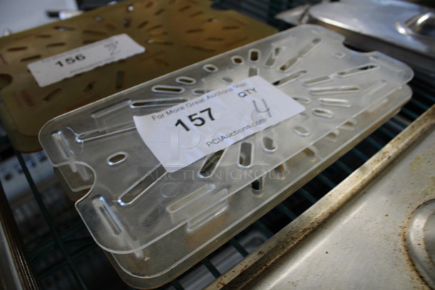 4 Clear Poly 1/3 Size Drop In Bin Straining Inserts. 4 Times Your Bid! - Image 2 of 2
