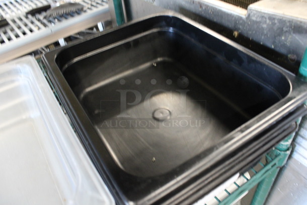 3 Black Poly 1/2 Size Drop In Bins. 1/2x4. 3 Times Your Bid! - Image 3 of 3
