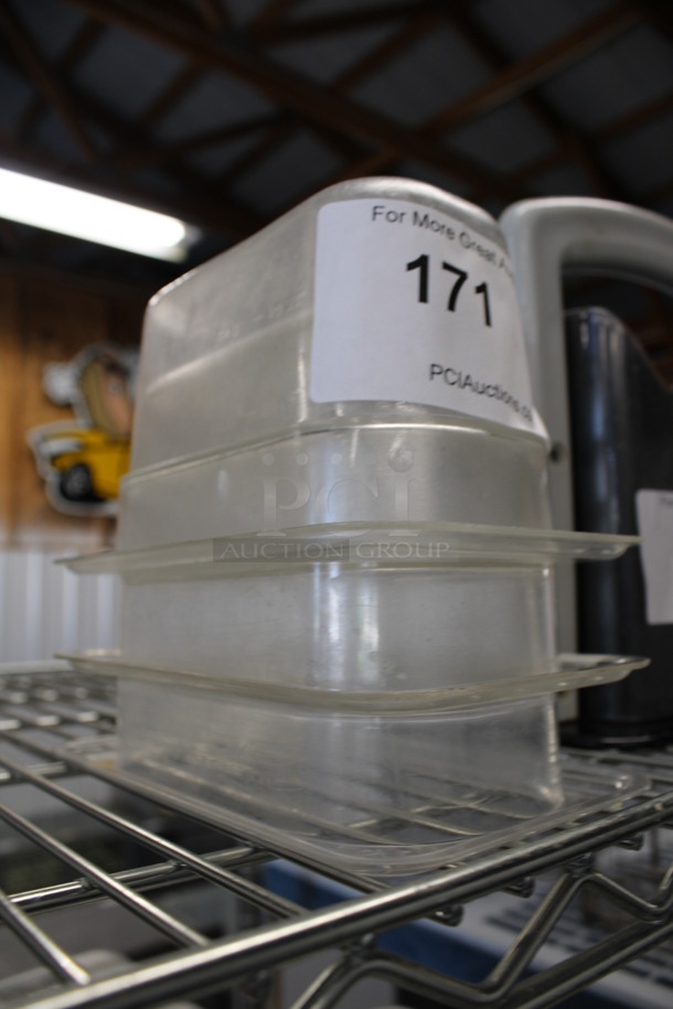 3 Poly Clear 1/9 Size Drop In Bins. 1/9x4. 3 Times Your Bid! - Image 2 of 2
