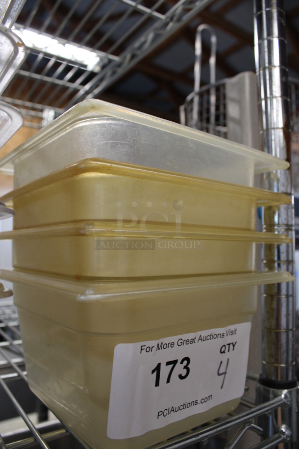 4 Poly 1/6 Size Drop In Bins. 1/6x4. 4 Times Your Bid! - Image 2 of 3