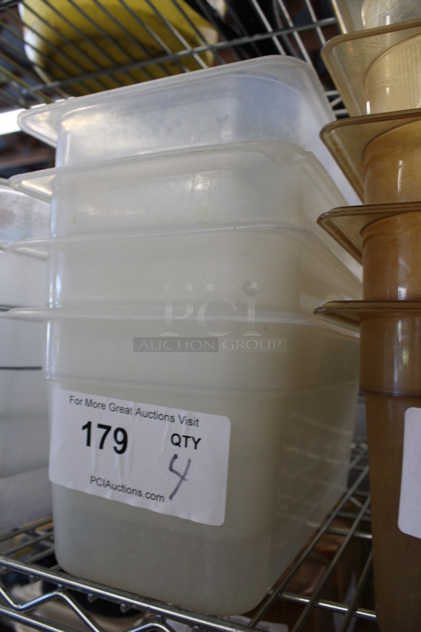 4 Poly 1/3 Size Drop In Bins. 1/3x6. 4 Times Your Bid! - Image 3 of 4