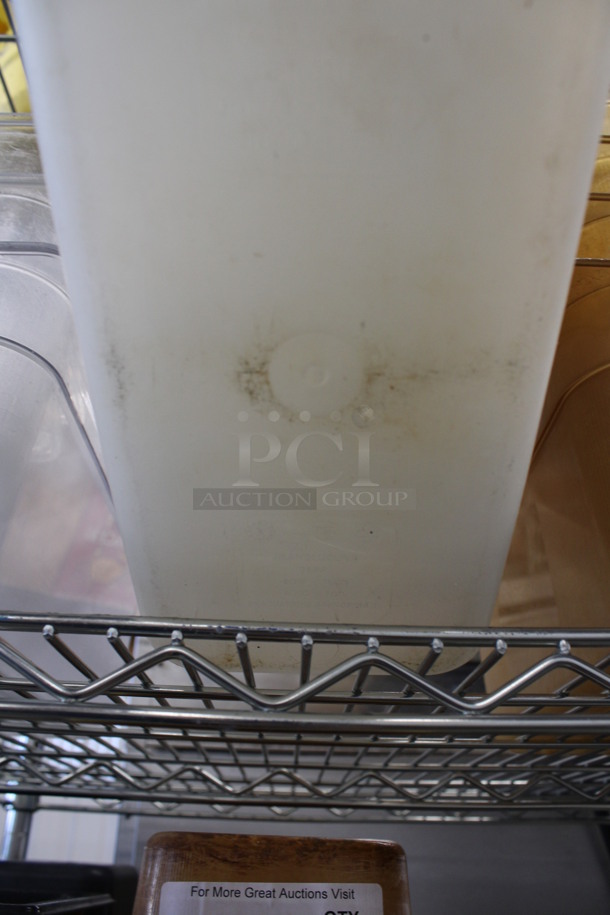 4 Poly 1/3 Size Drop In Bins. 1/3x6. 4 Times Your Bid! - Image 4 of 4