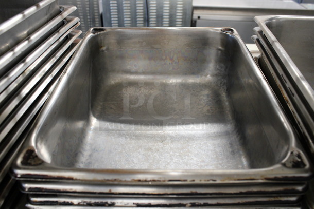 8 Stainless Steel 1/2 Size Drop In Bins. 1/2x4. 8 Times Your Bid! - Image 2 of 3