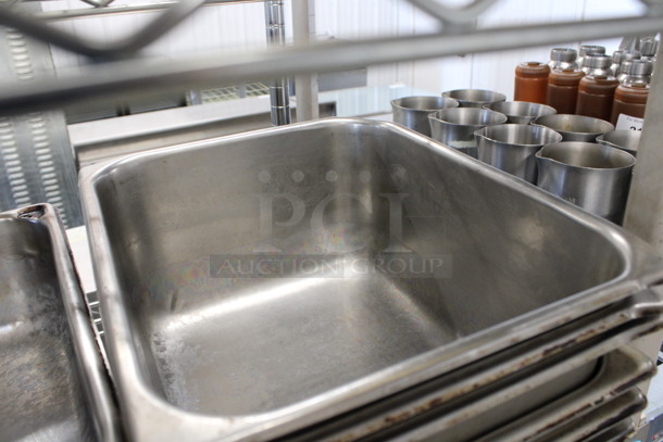 6 Stainless Steel 1/2 Size Drop In Bins. 1/2x6. 6 Times Your Bid! - Image 2 of 3