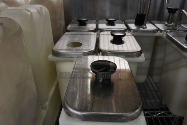 5 Poly Bins w/ Metal Tops. 4.5x7.5x11. 5 Times Your Bid! - Image 3 of 3